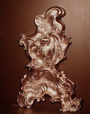 Andiron por Philip Jacob Drentwelt, 1747-49 (prata) de English School