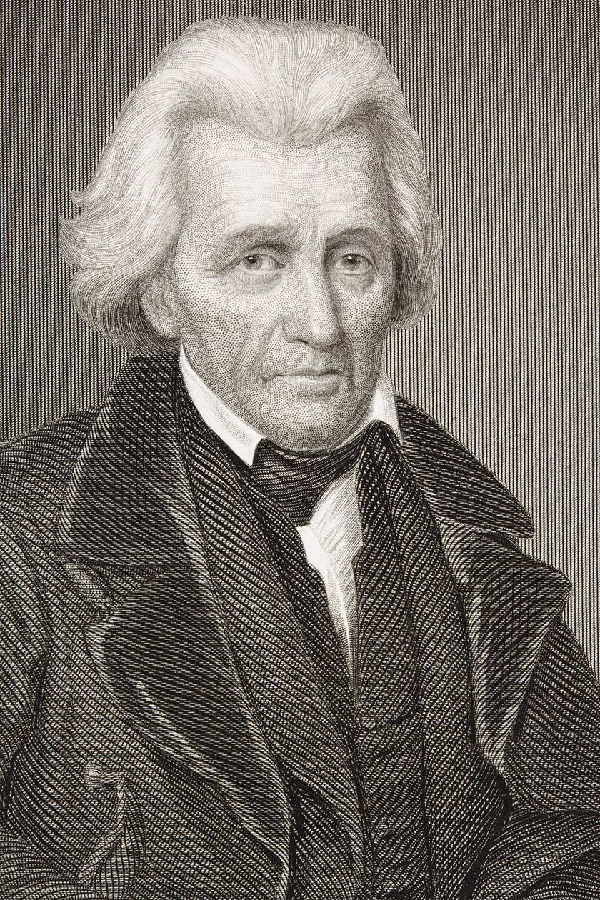Andrew Jackson, da &39;Galeria de Retratos Históricos&39;, publicado em 1880 de English School