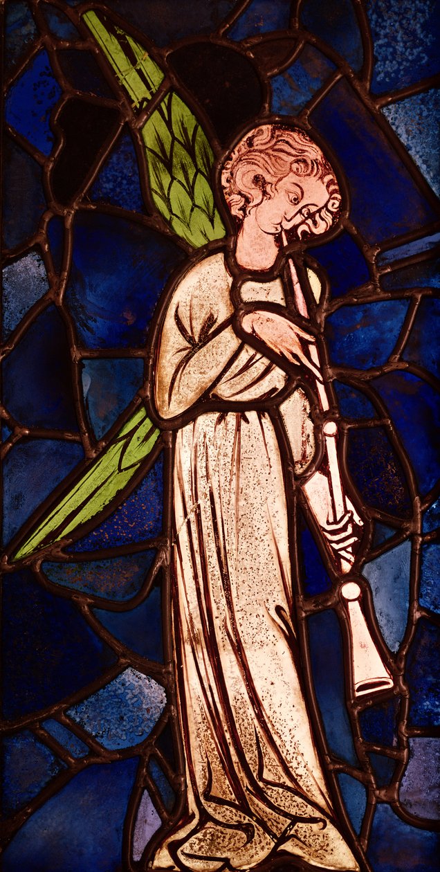 Anjo tocando uma trombeta, c.1280 de English School