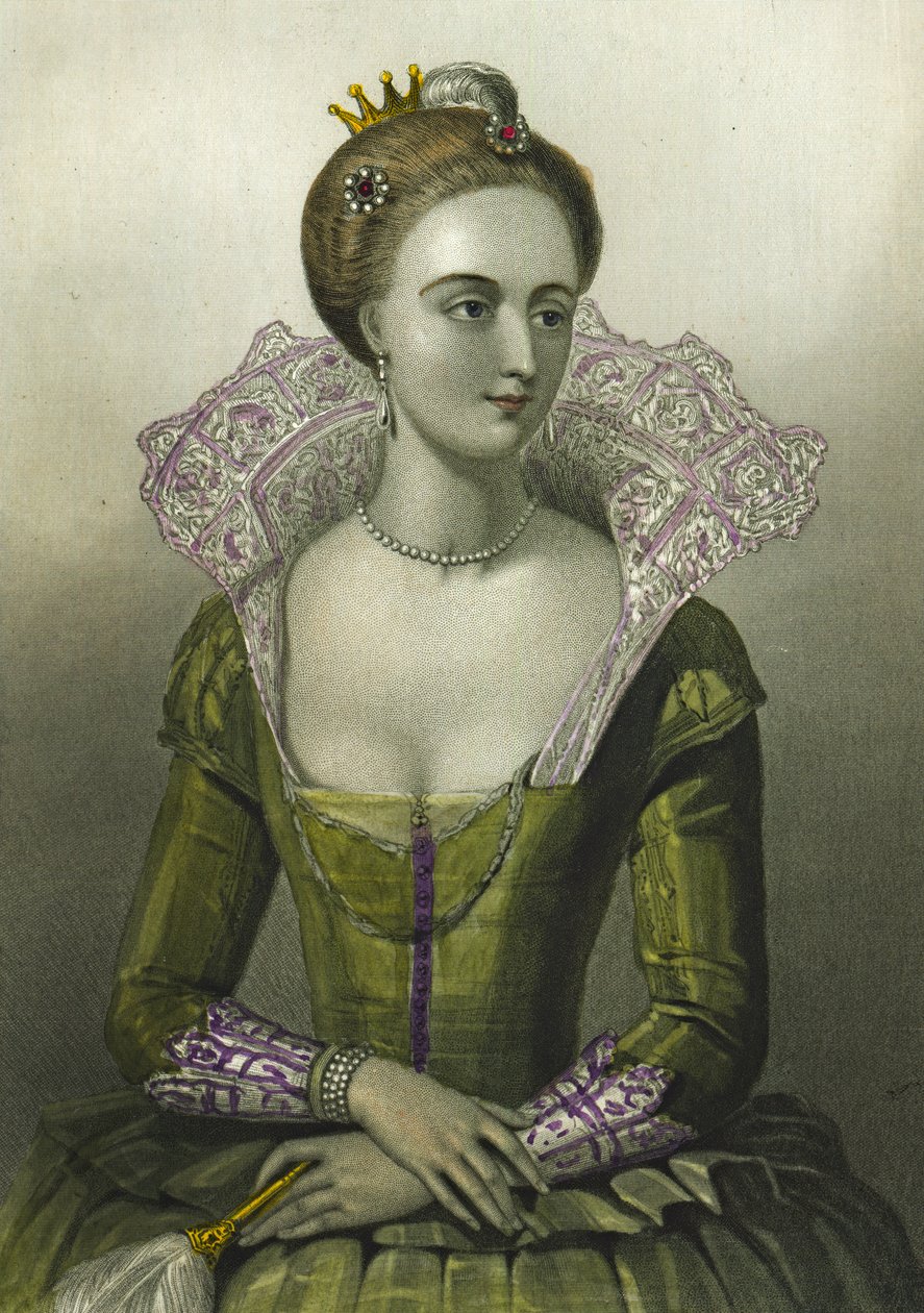 Ana da Dinamarca, Rainha Consorte de James I da Grã-Bretanha, 1856 de English School