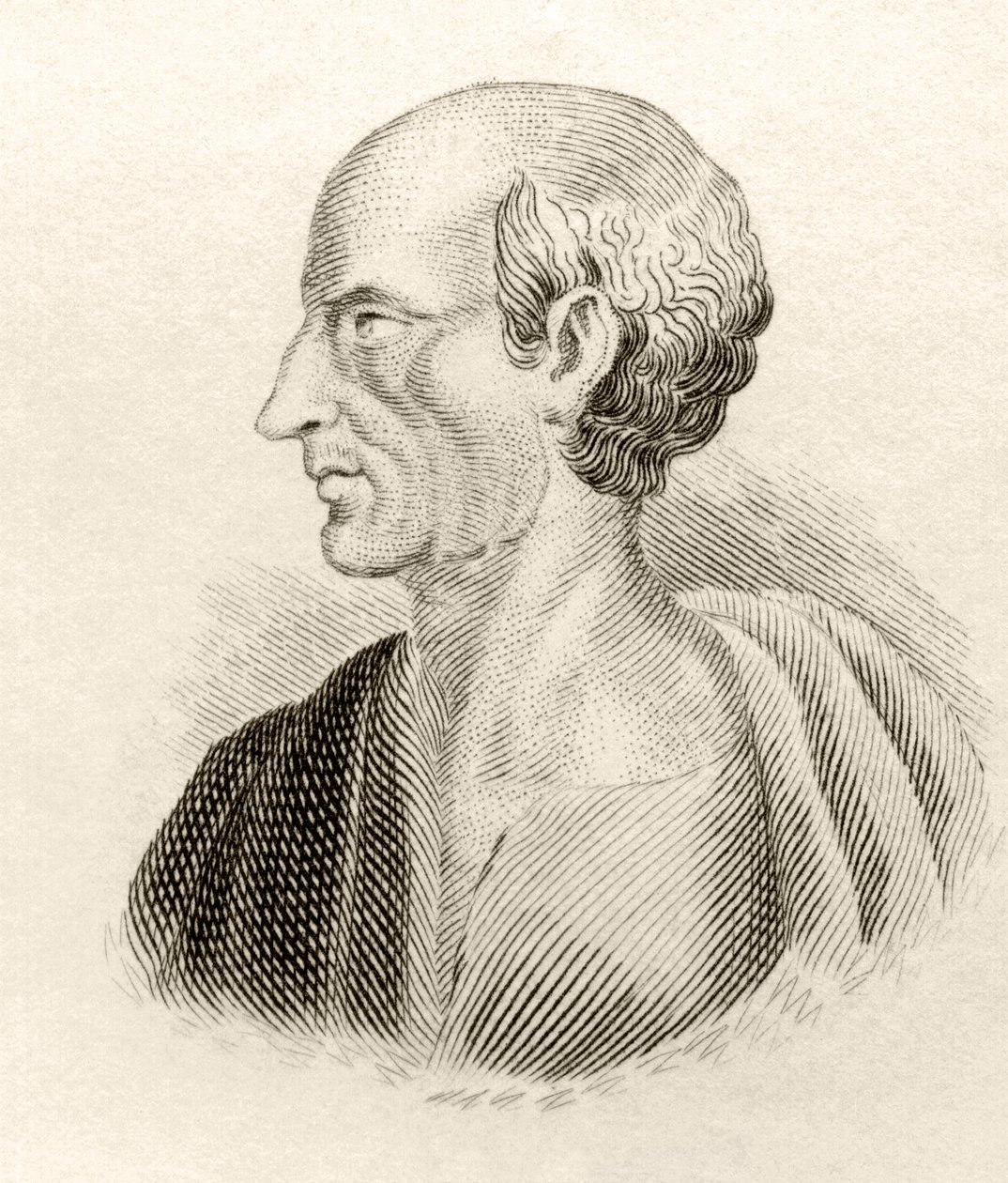 Antisthenes, do &39;Crabbes Historical Dictionary&39;, publicado em 1825 de English School
