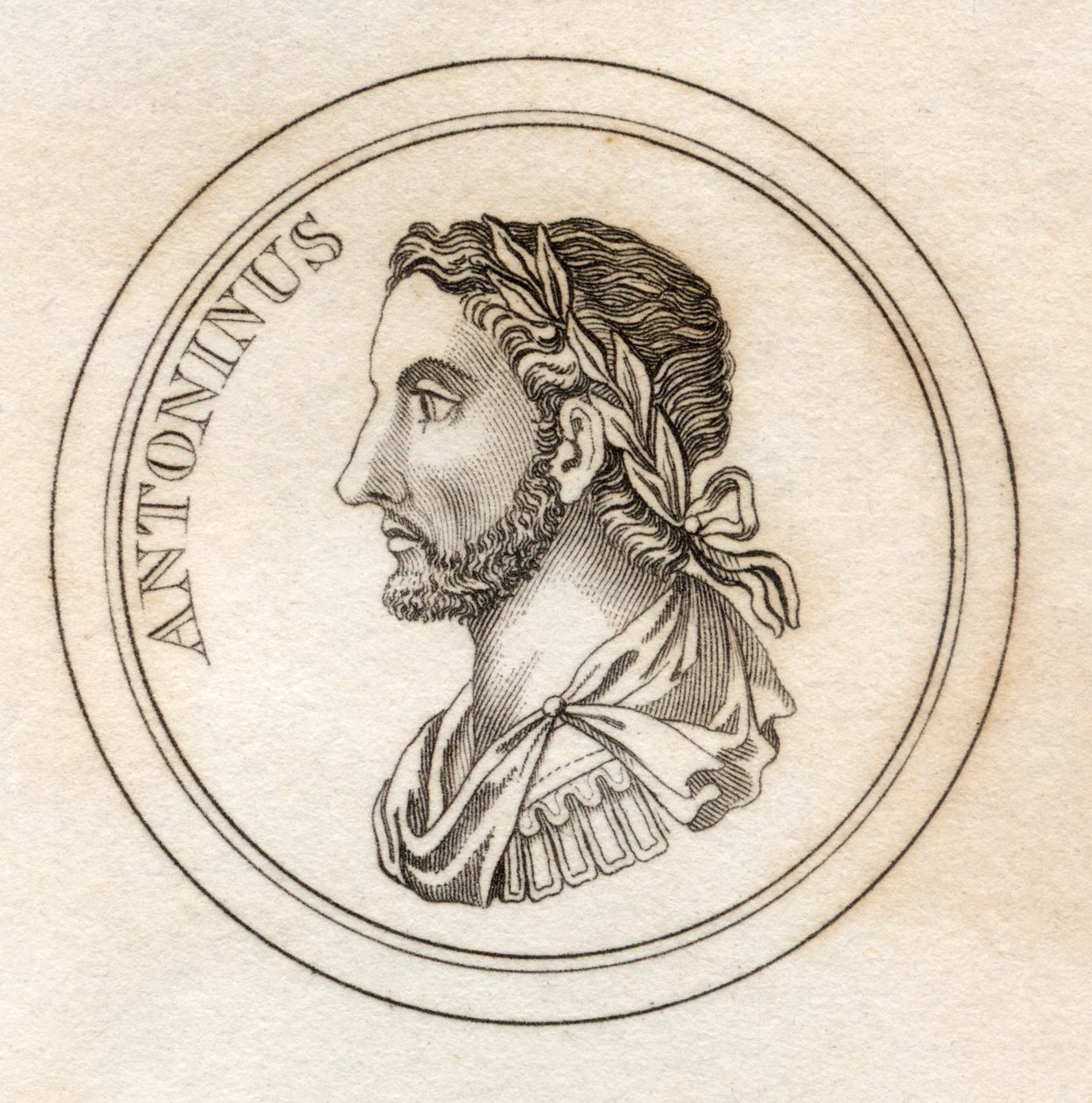 Antoninus Pius, do &39;Crabb&39;s Historical Dictionary&39;, publicado em 1825 de English School