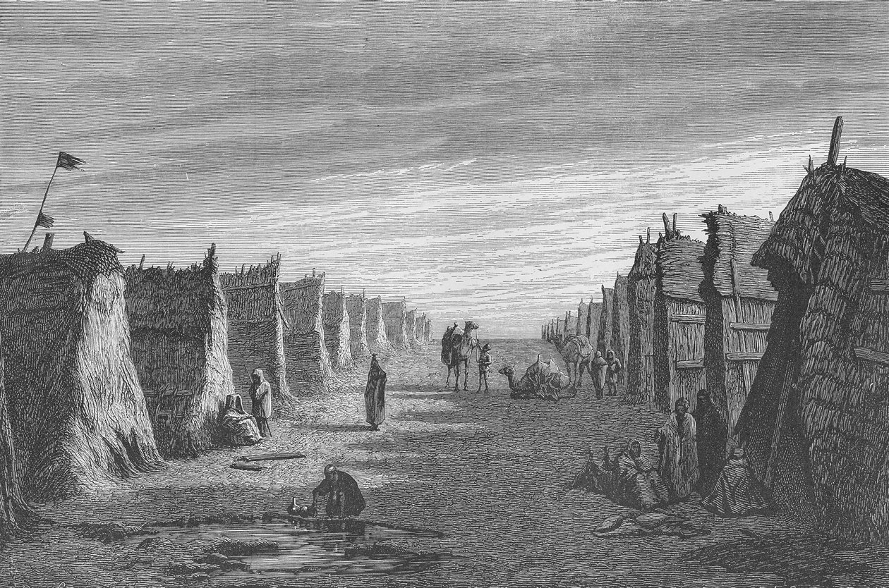 Aldeia árabe perto de Port Said de English School