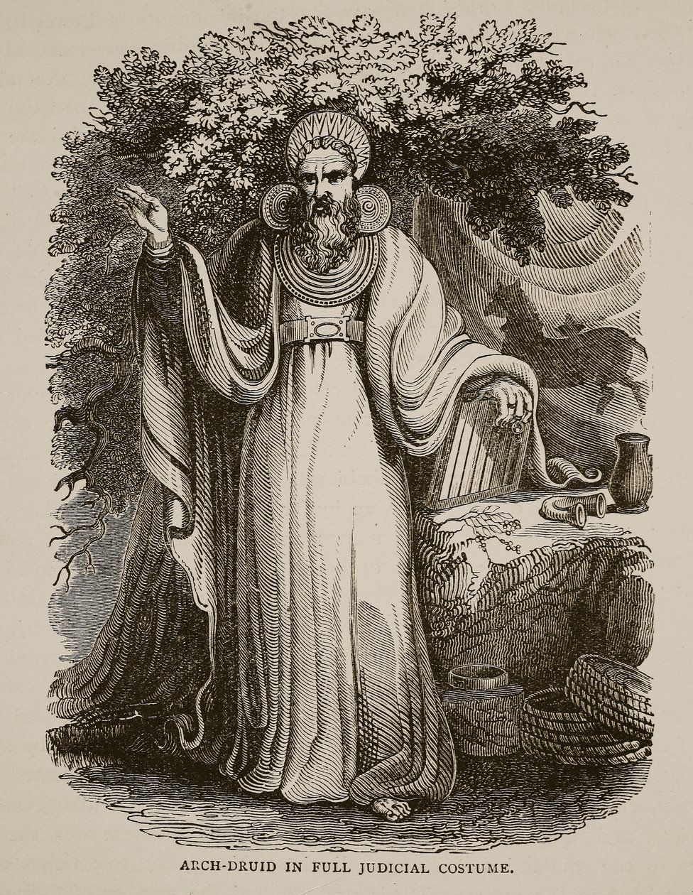Arch-Druid em traje judicial completo de English School