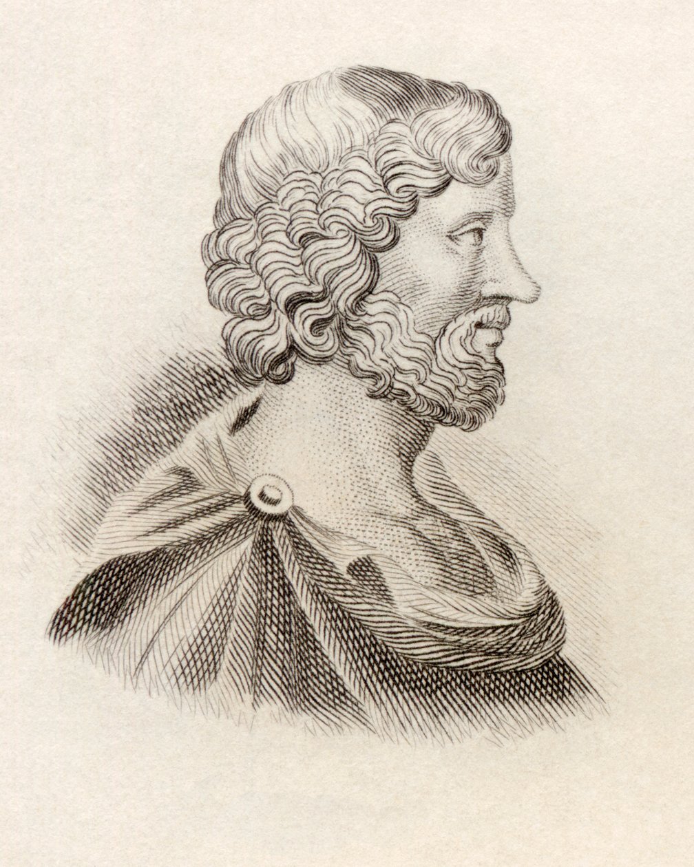 Aristipo, do &39;Crabbes Historical Dictionary&39;, publicado em 1825 de English School