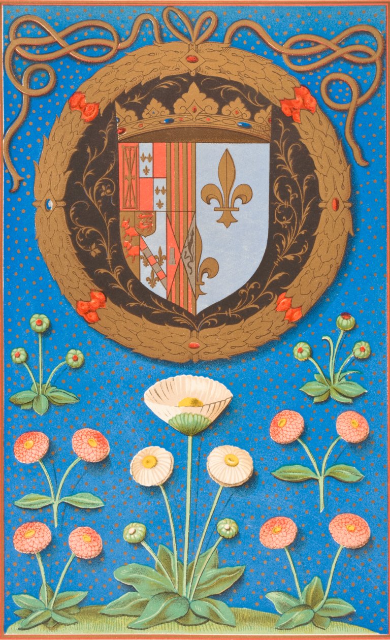 Braços e Dispositivo Emblemático de Marguerite Navarre, 1878 de English School