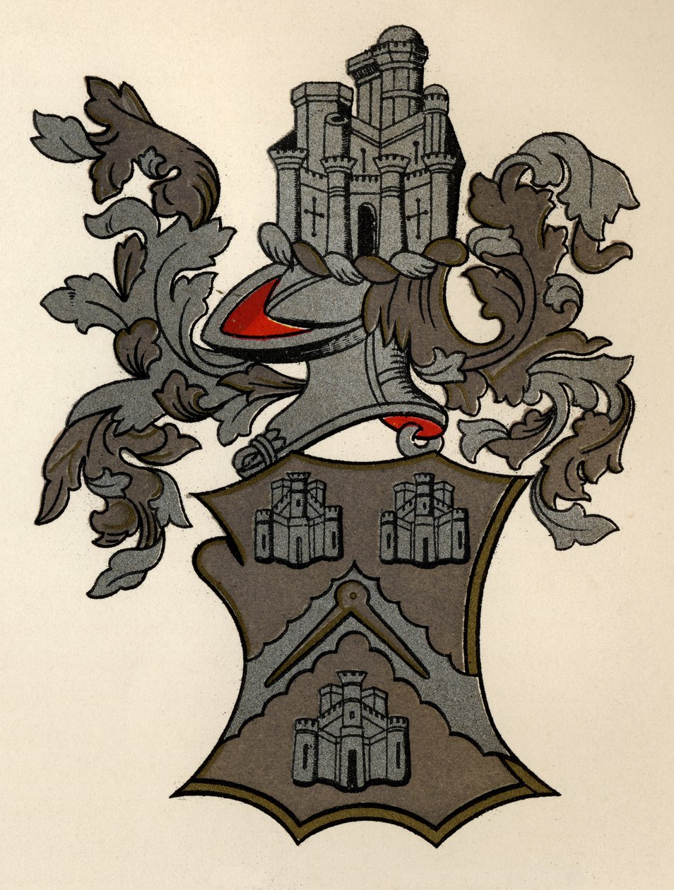 Armas concedidas à Masons Company of London, 12º Edward IV, 1472-73, de The History of Freemasonry, volume II, publicado por Thomas C. Jack, Londres, 1883 de English School