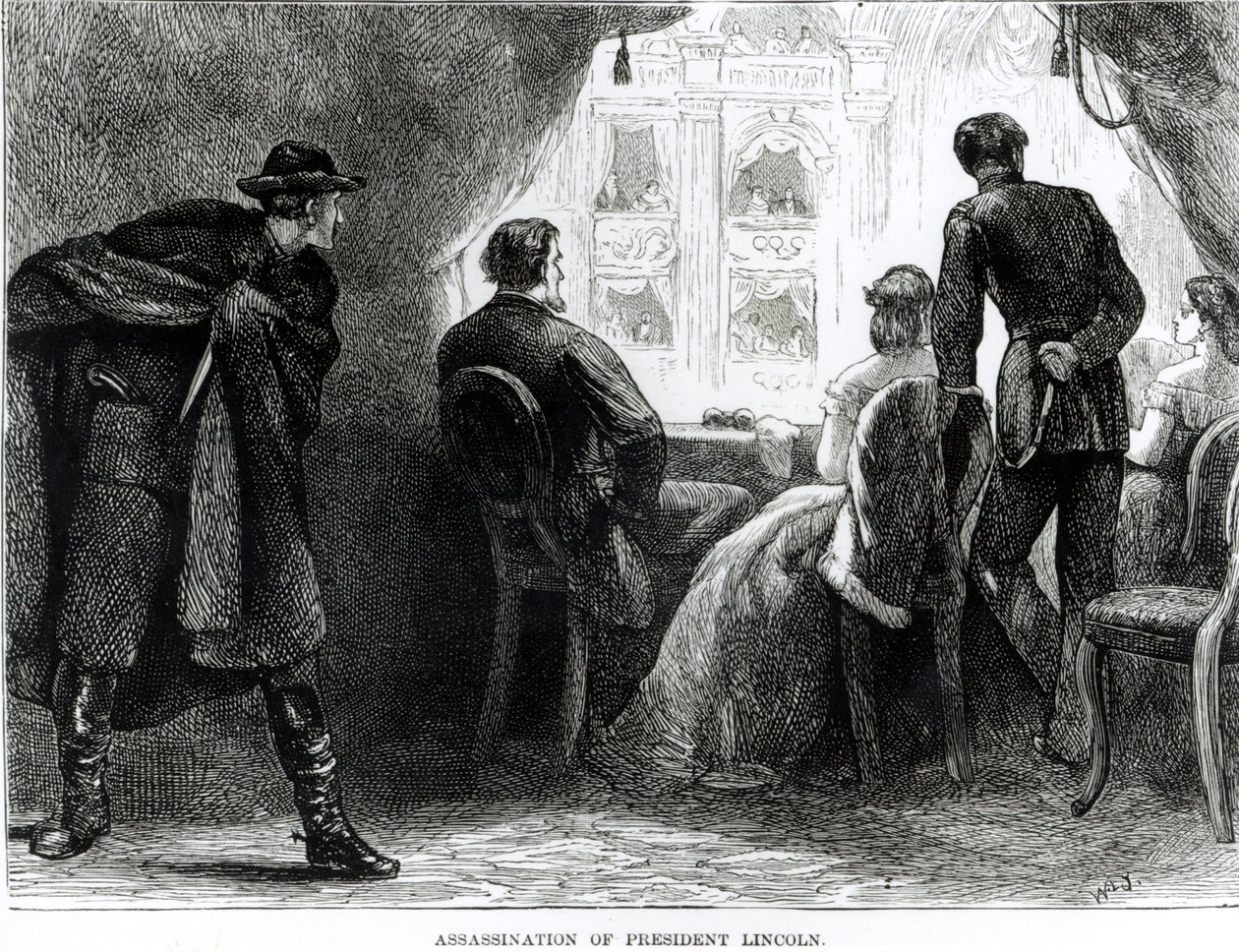 Assassinato do Presidente Lincoln, 14 de abril de 1865 de English School