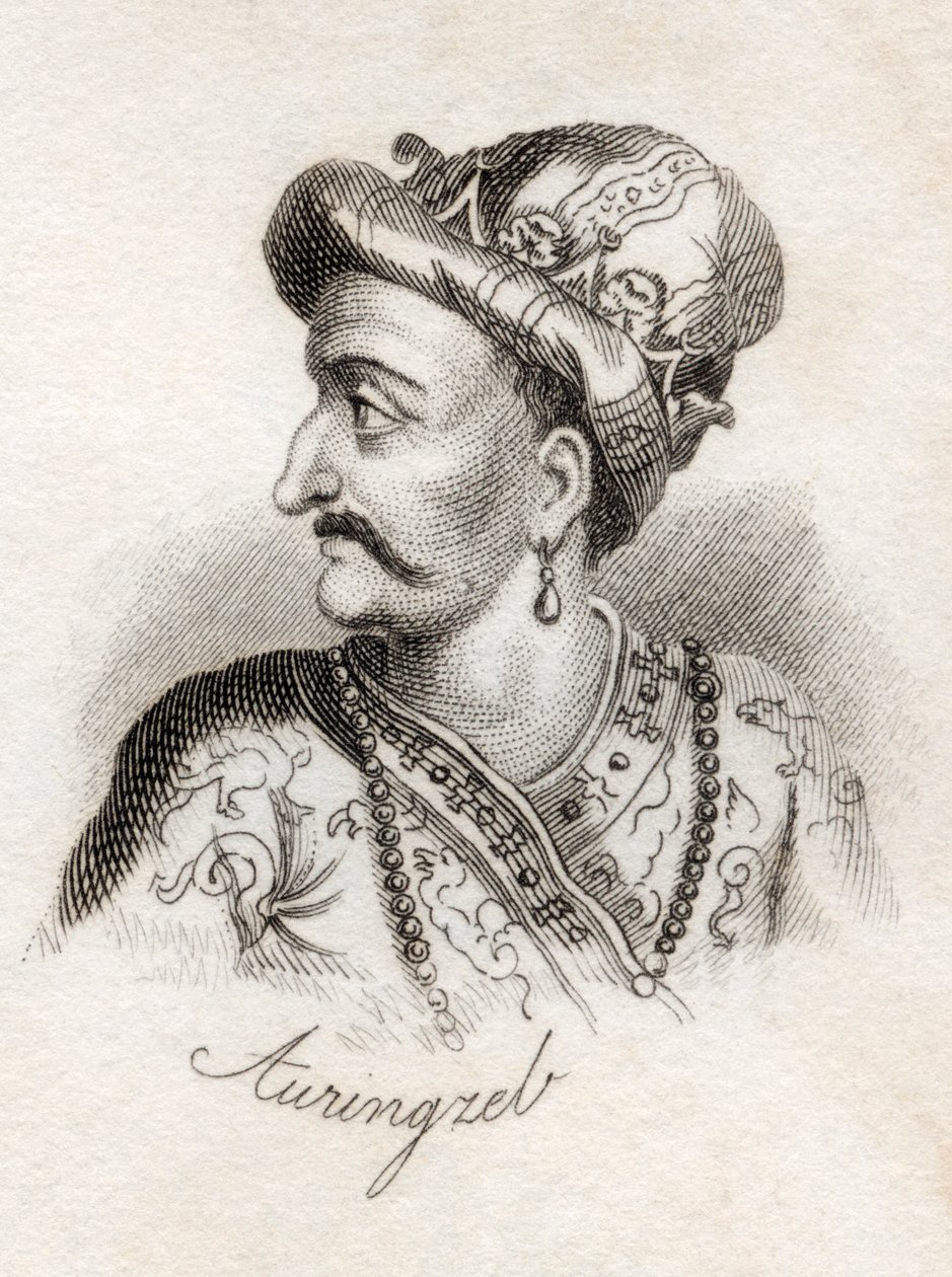 Aurangzeb I, do &39;Crabb&39;s Historical Dictionary&39;, publicado em 1825 de English School