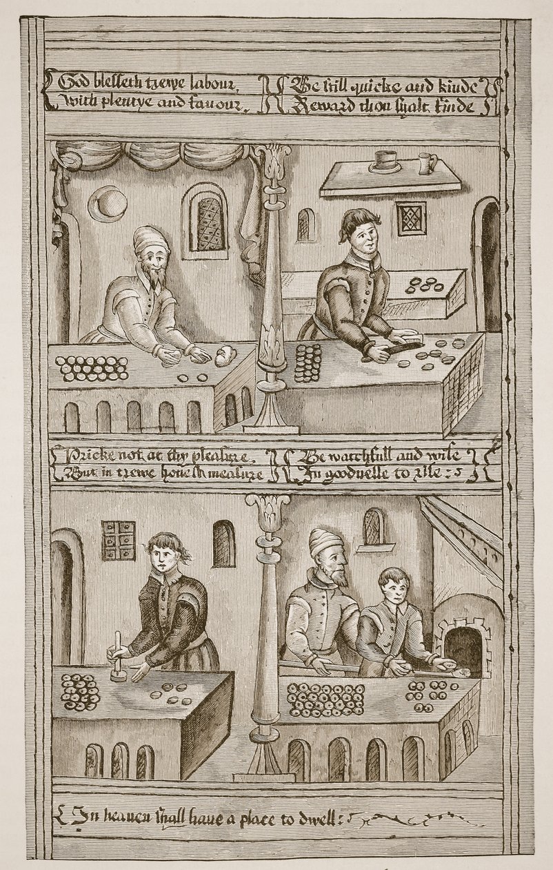Padeiros de York, 1595-1596 (foto sépia) de English School