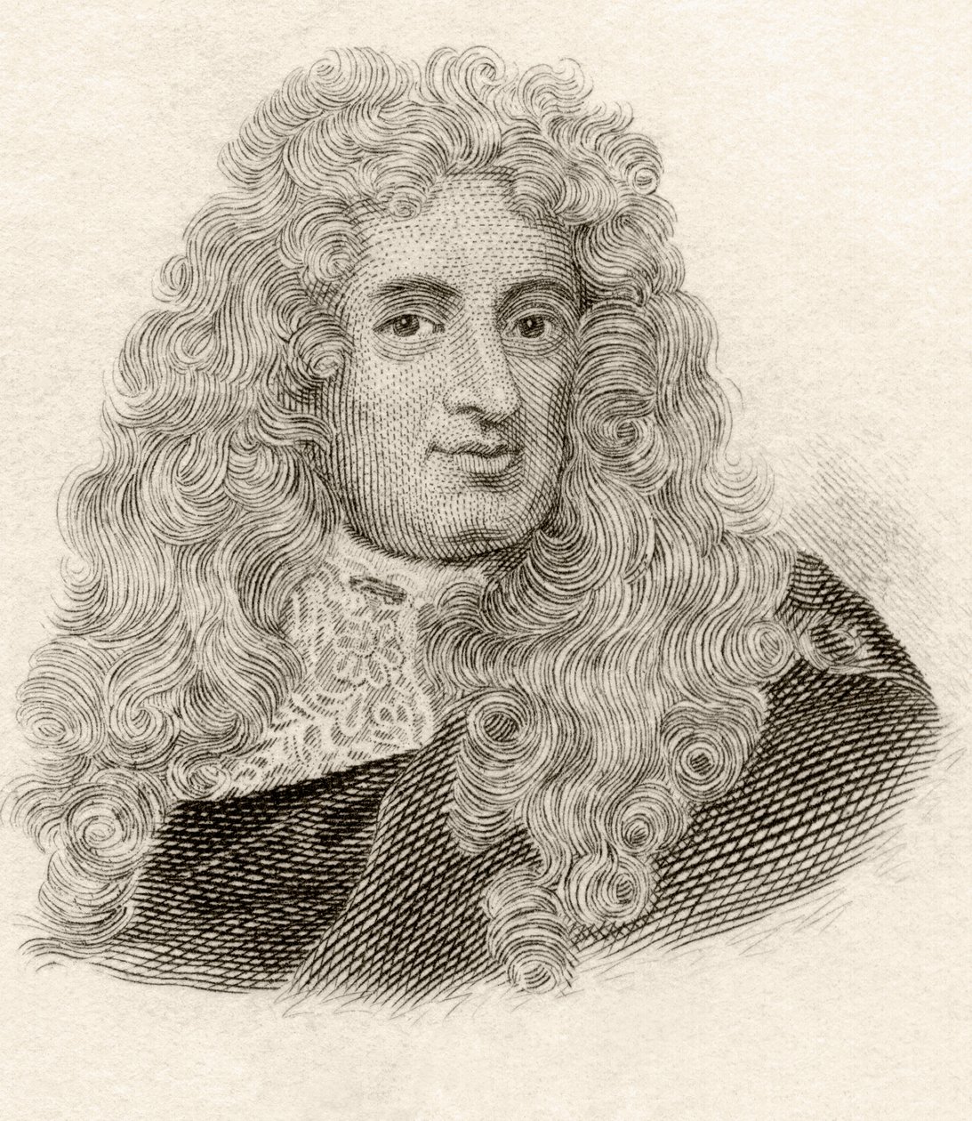 O barão Samuel von Pufendorf, do &39;Crabb&39;s Historical Dictionary&39;, publicado em 1825 de English School