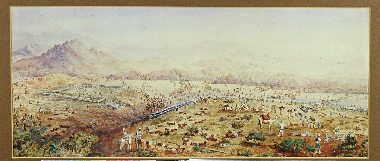 Batalha de Tamai, Sudão 1884 (wc no papel) de English School