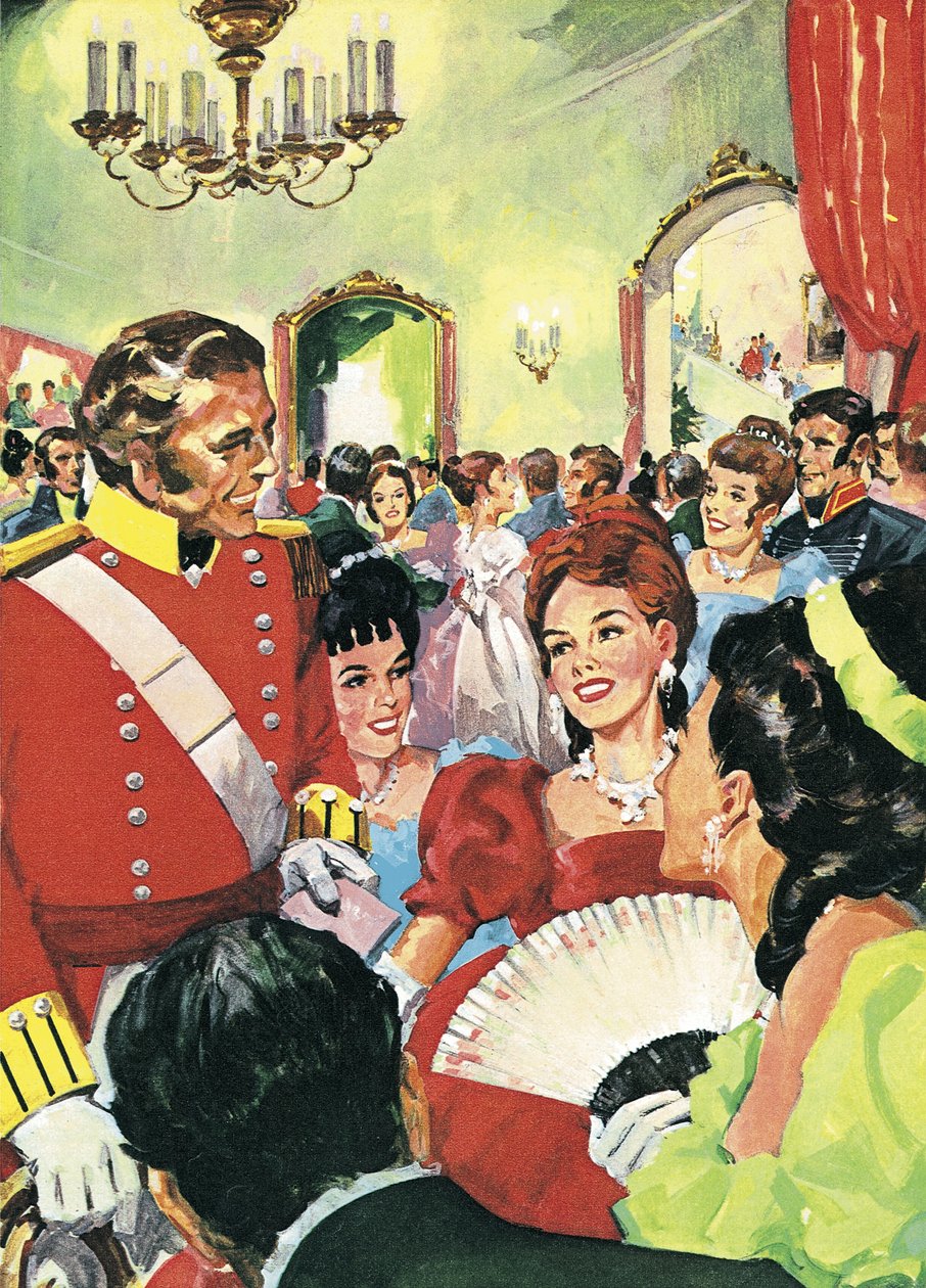 Sê gentil com a pobre Becky! Uma cena de Vanity Fair, de William Makepeace Thackeray de English School