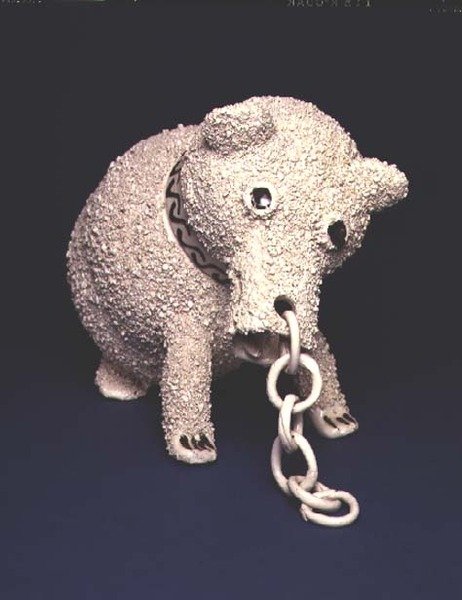 Jarro ou jarra de urso, c.1740-70 (grés salgado) de English School
