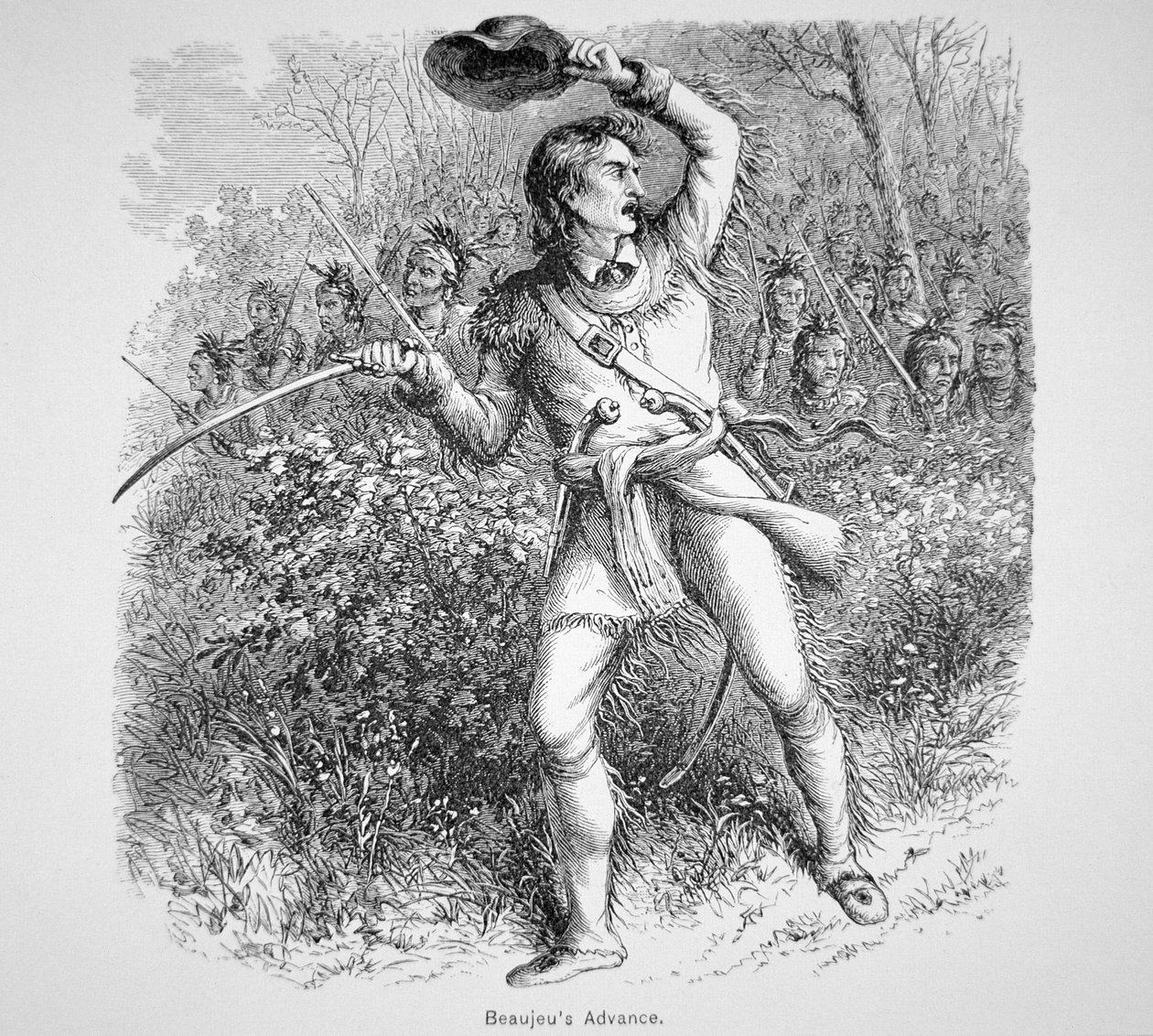 O avanço de Beaujeu (gravura) de English School