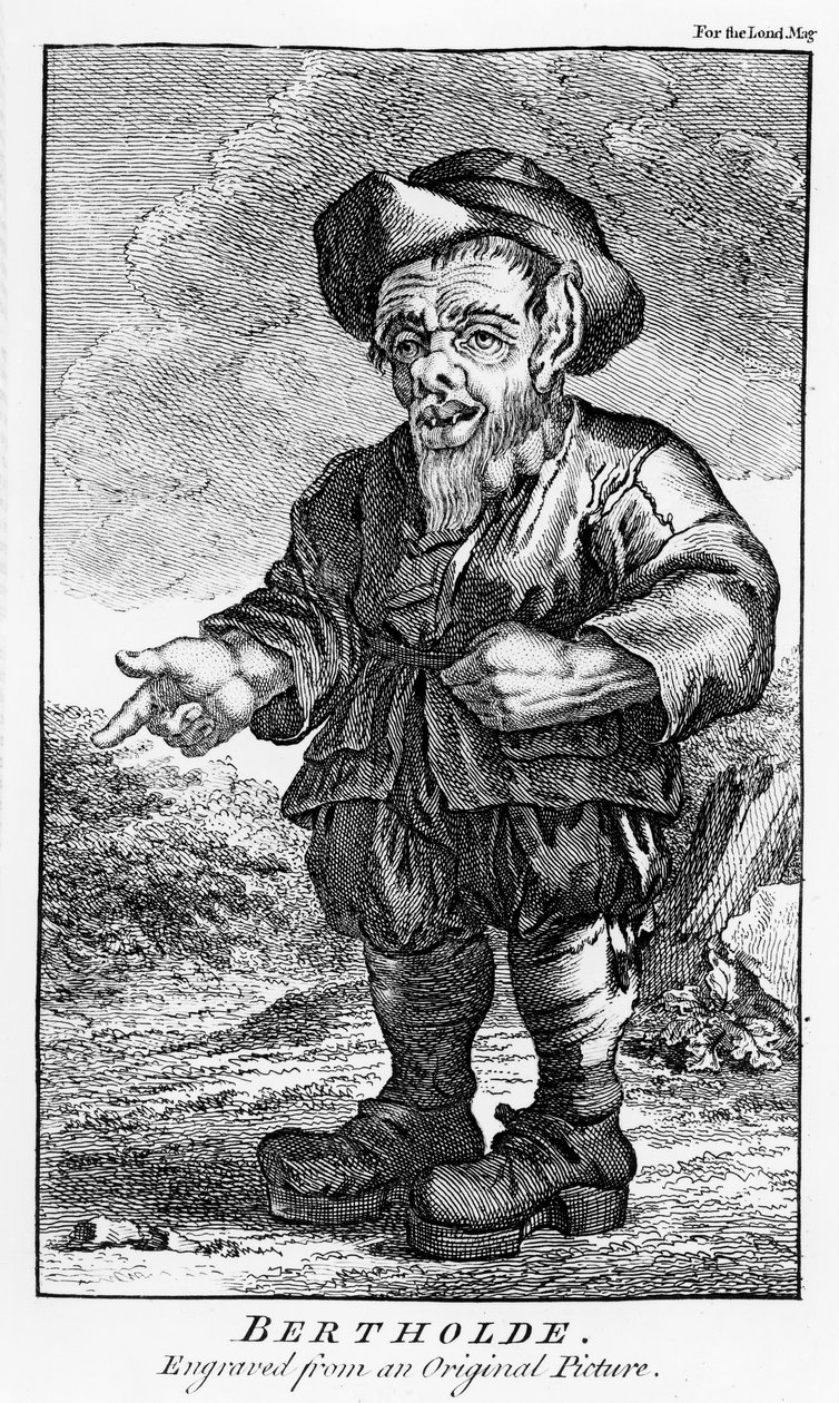Bertholde de Bertagnona, publicado em &39;The London Magazine&39;, c.1820-29 (gravura) de English School