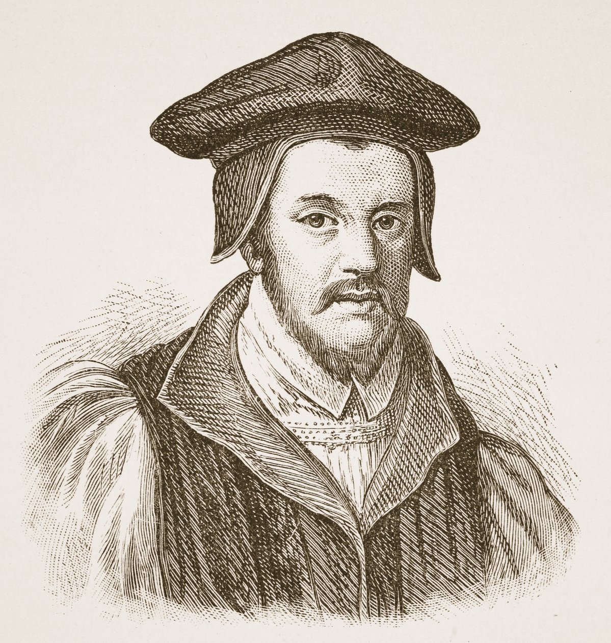 Bishop Jewel, ilustração da igreja de Inglaterra: Uma história para o pessoa por HDM Spence-Jones, bar. c.1910 (foto sépia) de English School