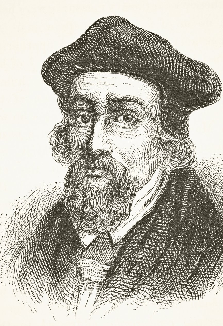 O bispo Nicholas Ridley, de "A História Nacional e Doméstica da Inglaterra", de William Hickman Smith Aubrey (1858-1916) publicou Londres, c.1890 de English School