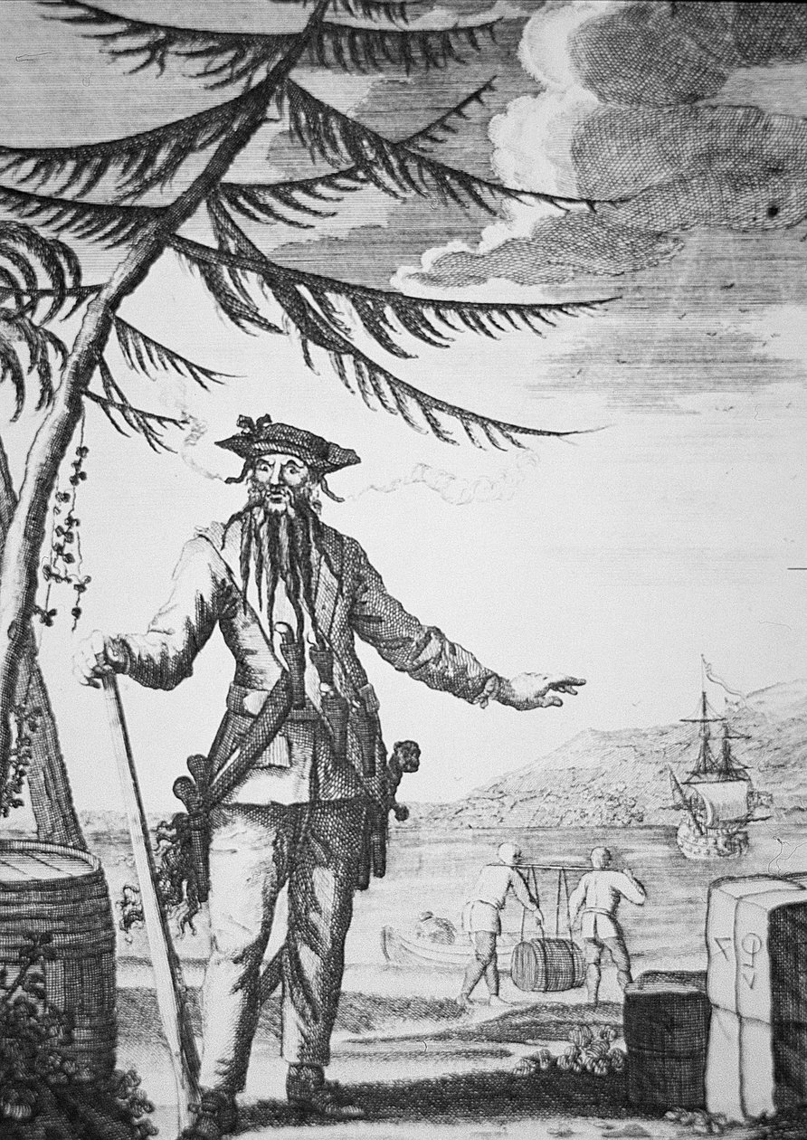Barba Preta o pirata (gravura) de English School