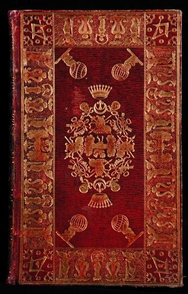 Livro encadernado pelo Maçon William Lubbock (fl. 1792-1822) (couro vermelho marroquino e ouro) de English School
