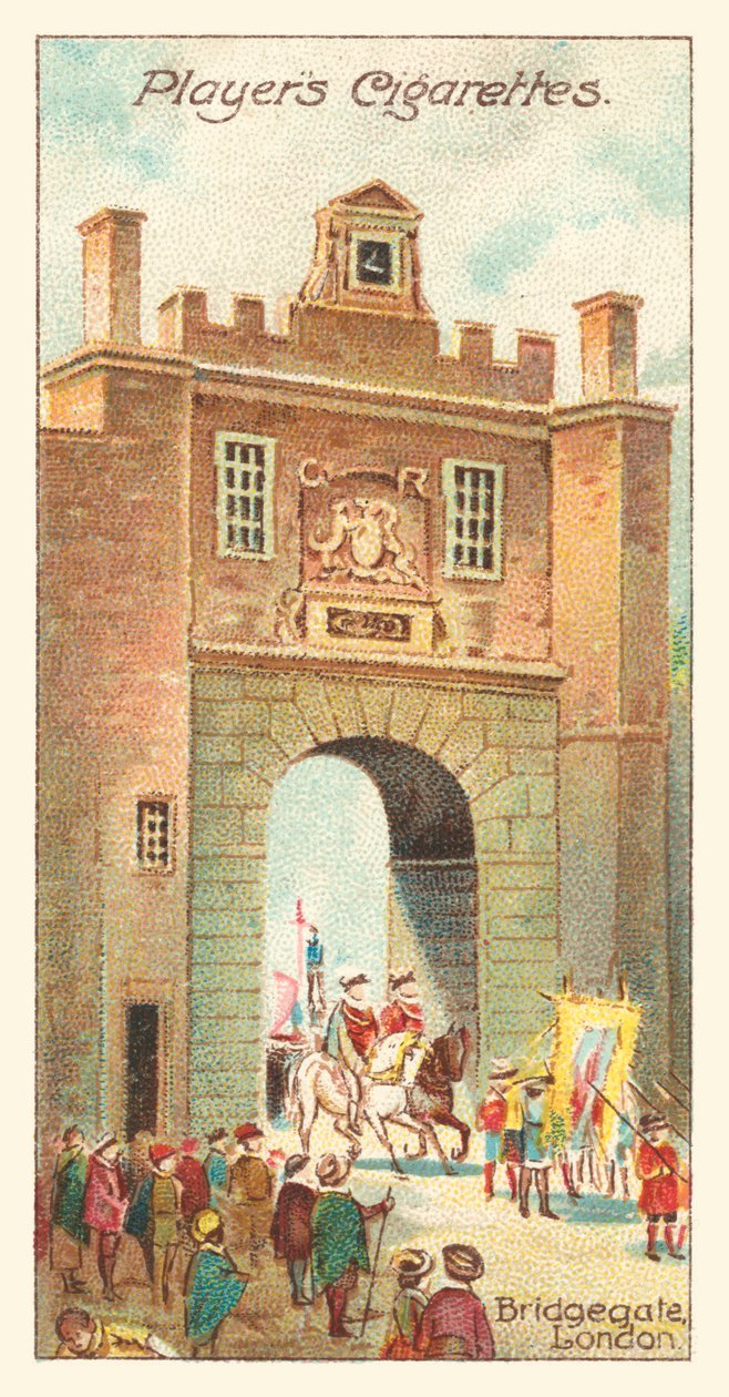 Bridgegate, Londres (cromolitografia) de English School