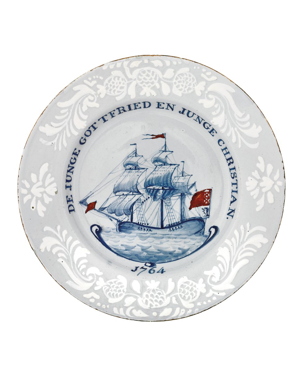 Placa Bristol Delft, provavelmente Richard Frank de Redcliffe de English School