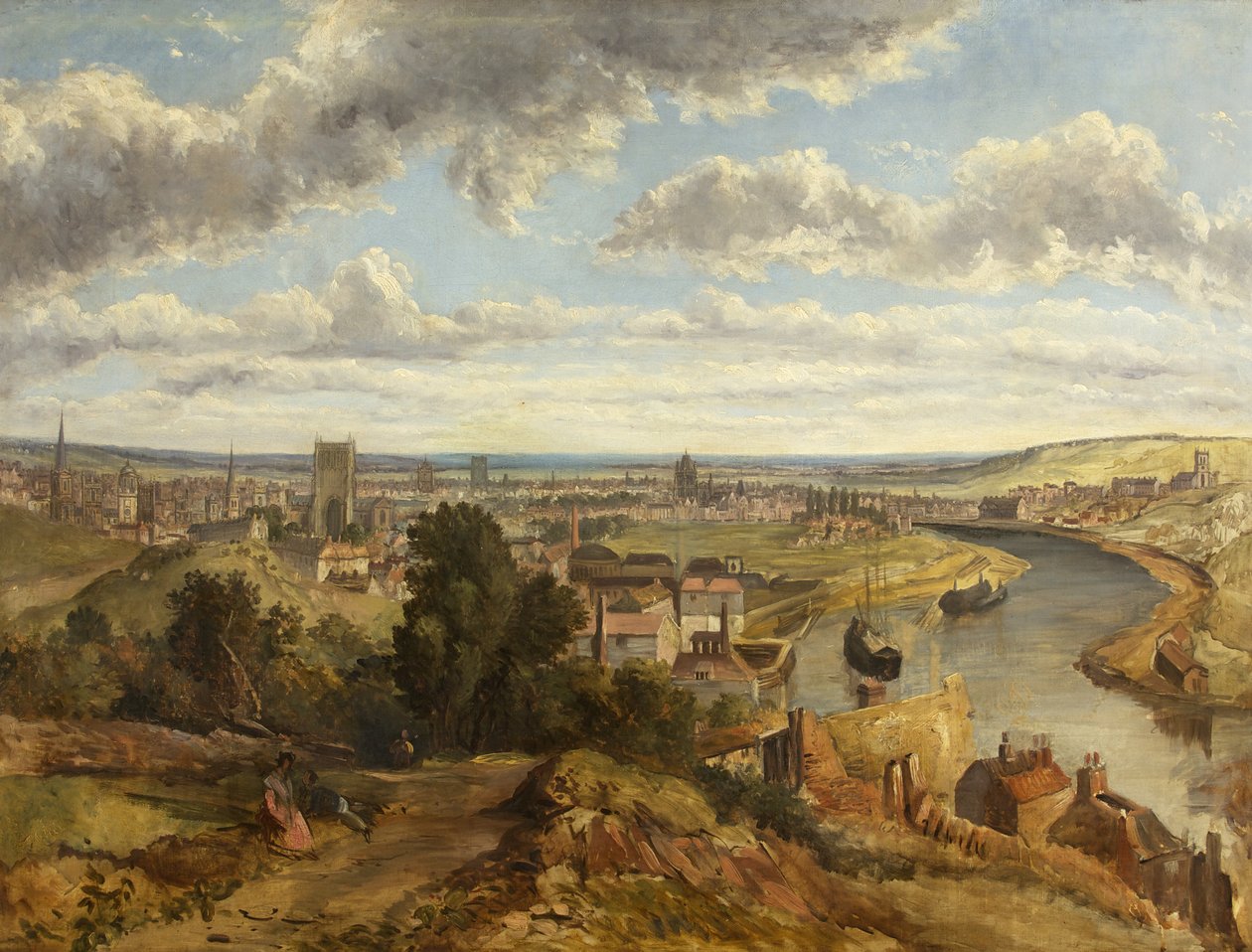 Bristol de Clifton Wood (óleo sobre tela) de English School
