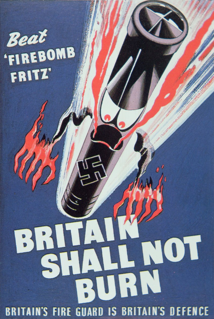 "Britain Shall not Burn" (A Grã-Bretanha não arderá) de English School