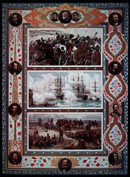 British Victories, Land & Sea (Boer War, Crimea, etc), capa da Illustrated London News de English School