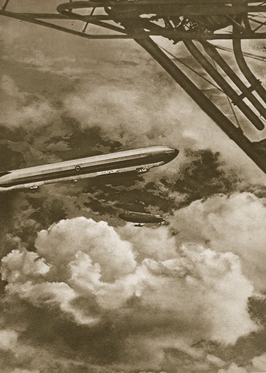 Aeronaves britânicas de diferentes tipos que serviram como guardiões da Frota, 1914-19 de English School