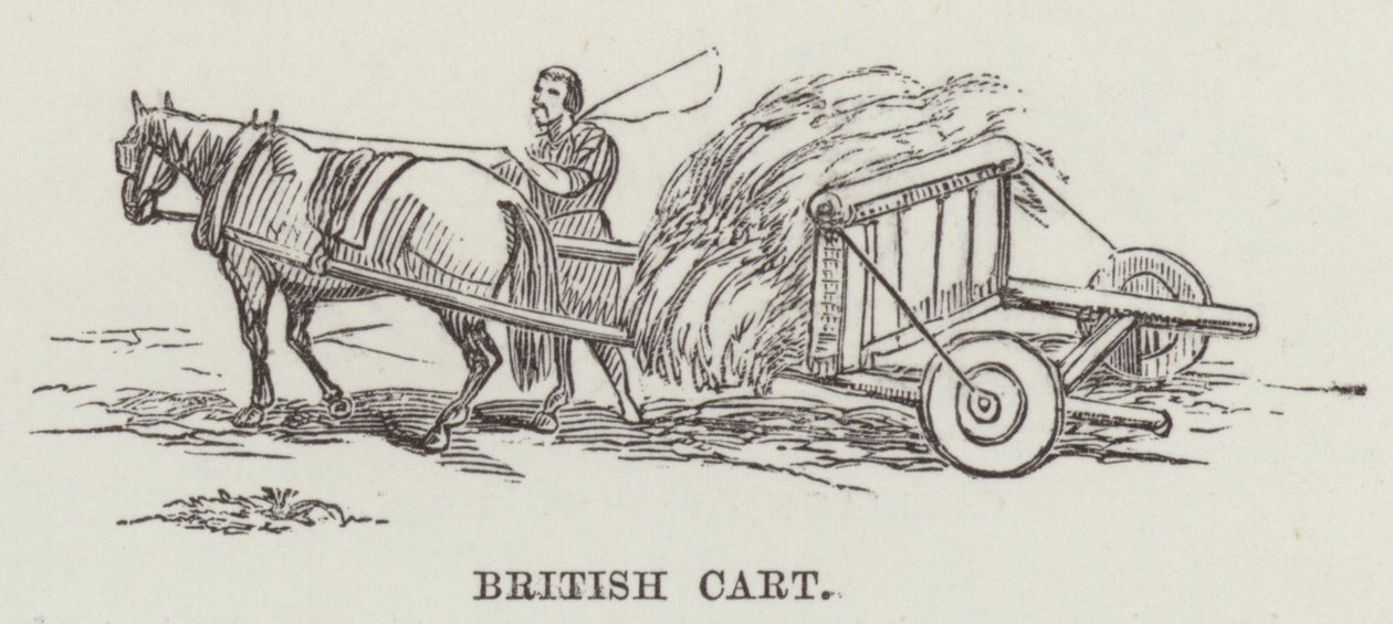 Carroça britânica (gravura) de English School