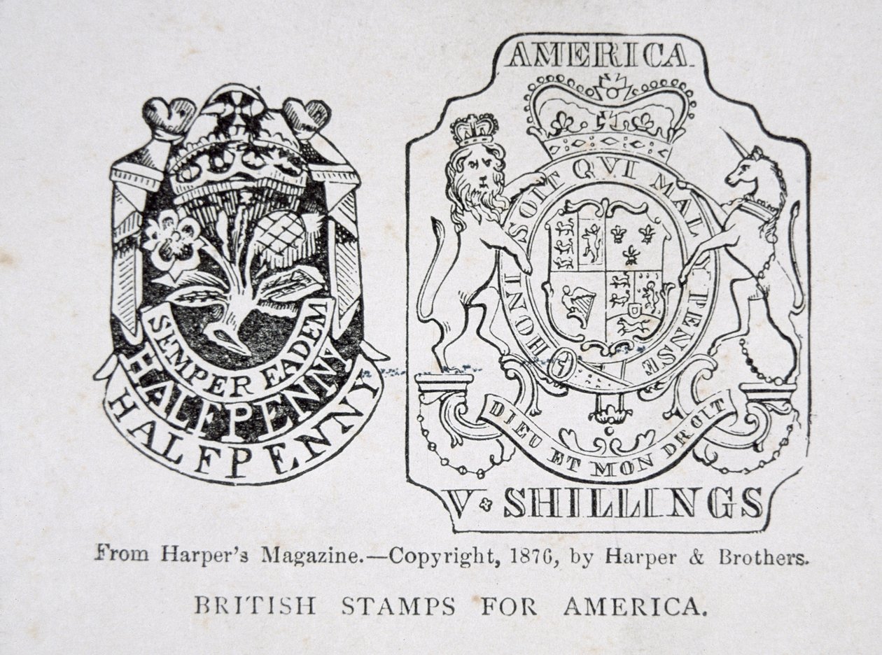 Selos britânicos para a América de English School