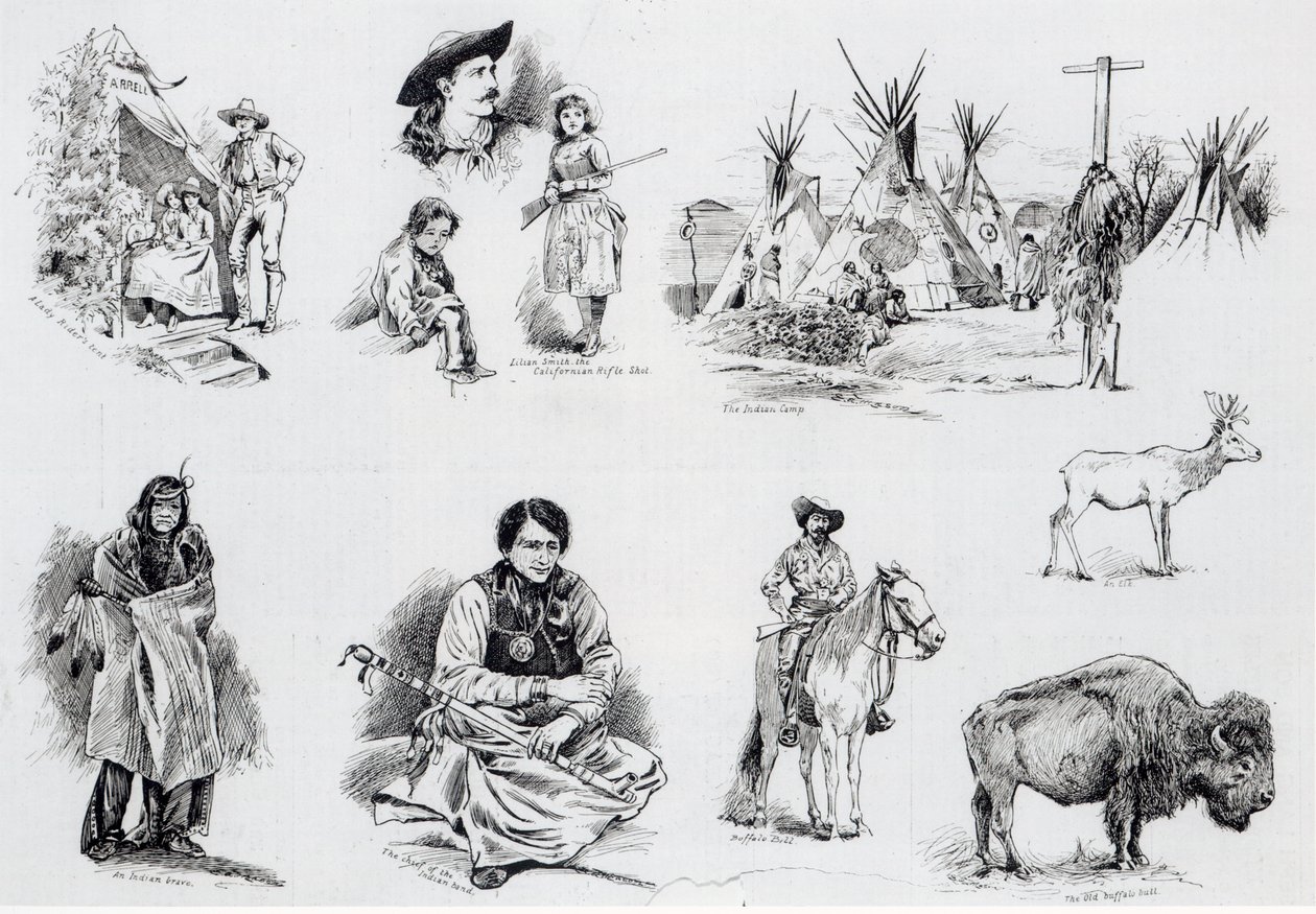 Buffalo Bills Wild West Show, 1887 de English School