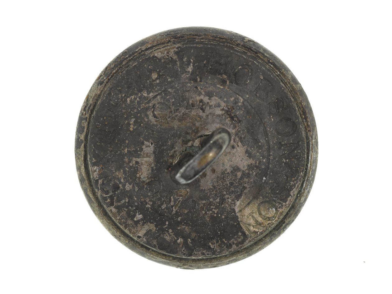Button, rifles voluntários Allahabad, pré-1901 de English School
