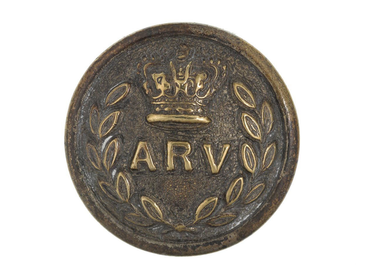 Button, rifles voluntários Allahabad, pré-1901 de English School