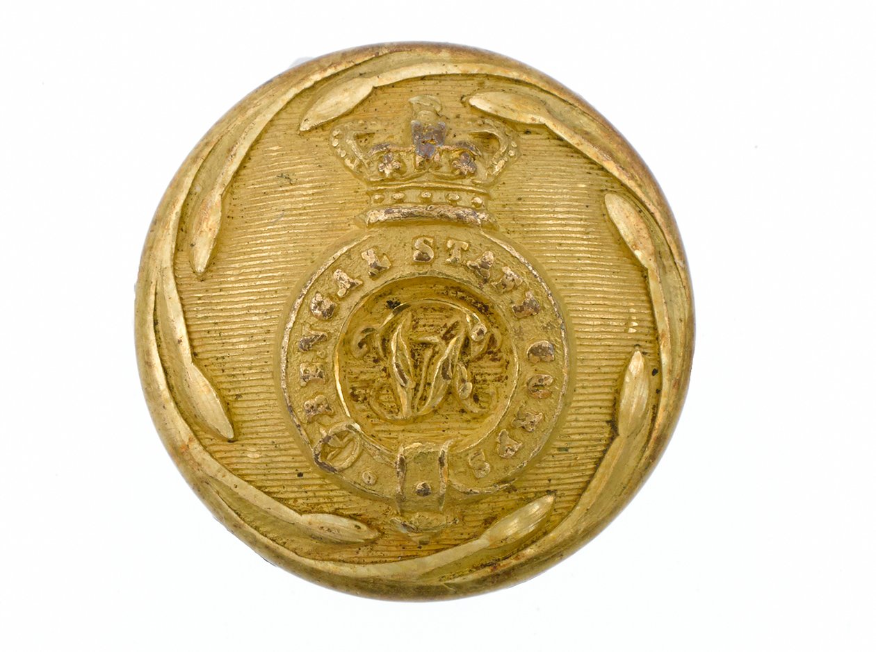 Button, Corpo de Estado-Maior de Bengala, 1861-1876 de English School