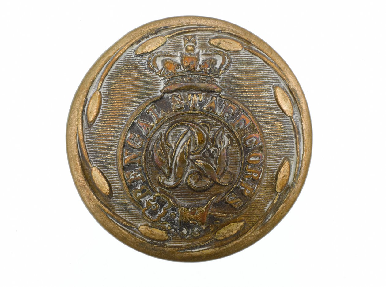 Button, Bengal Staff Corps, 1876-1891 de English School
