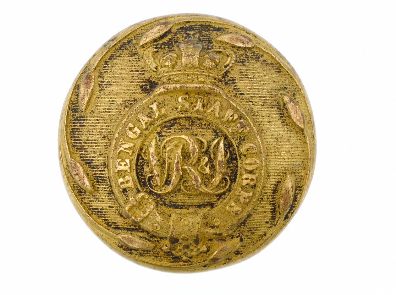 Button, Bengal Staff Corps, 1876-1891 de English School