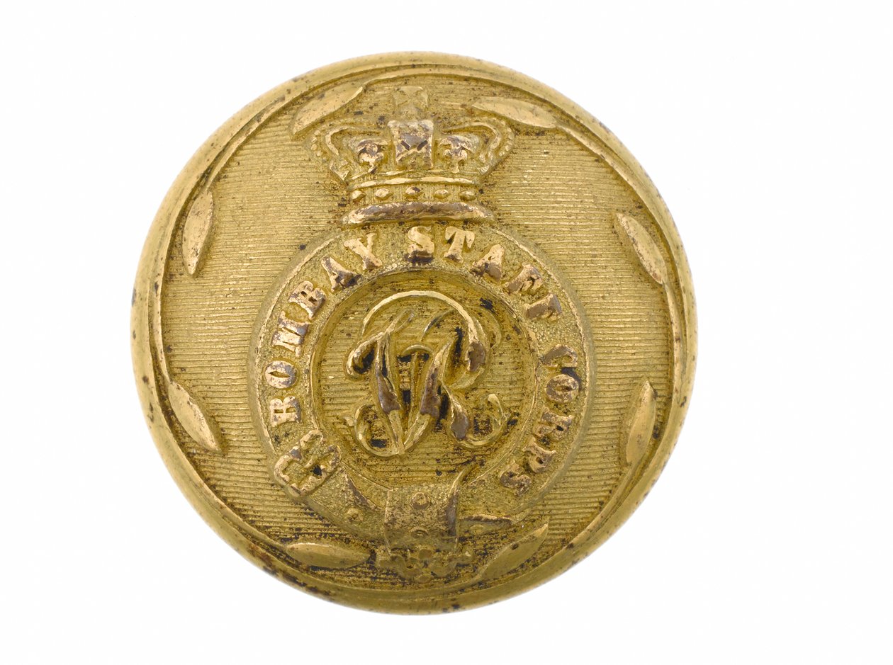 Button, Bombay Staff Corps, 1861-1876 de English School
