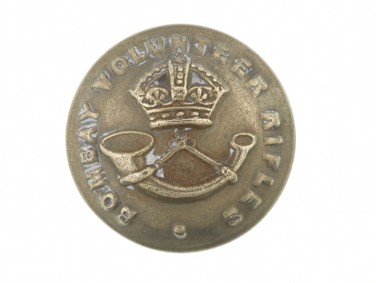 Button, Bombay Volunteer Rifles, 1901-1947 de English School