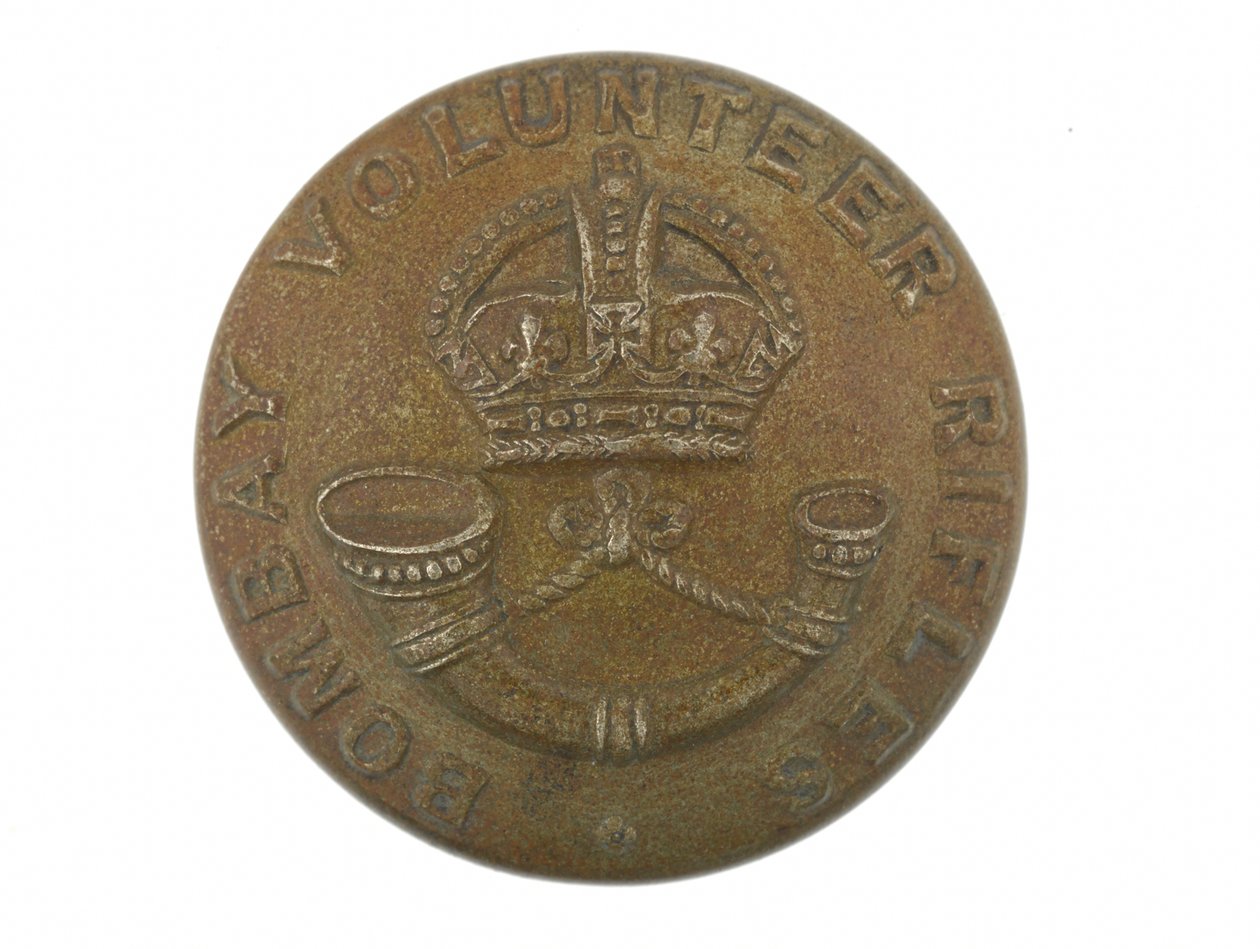 Button, Bombay Volunteer Rifles, 1901-1947 de English School