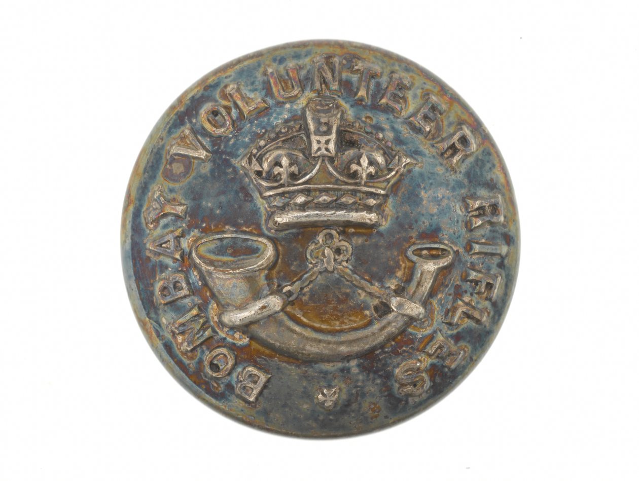 Button, Bombay Volunteer Rifles, pré-1901 de English School