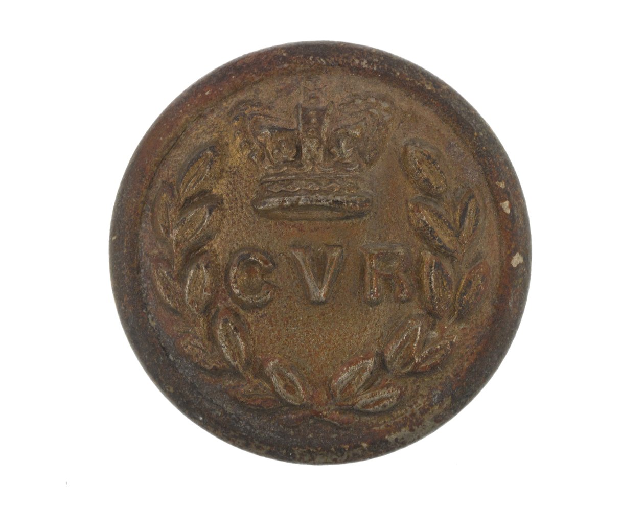 Button, rifles voluntários de Calcutá, pré-1901 de English School