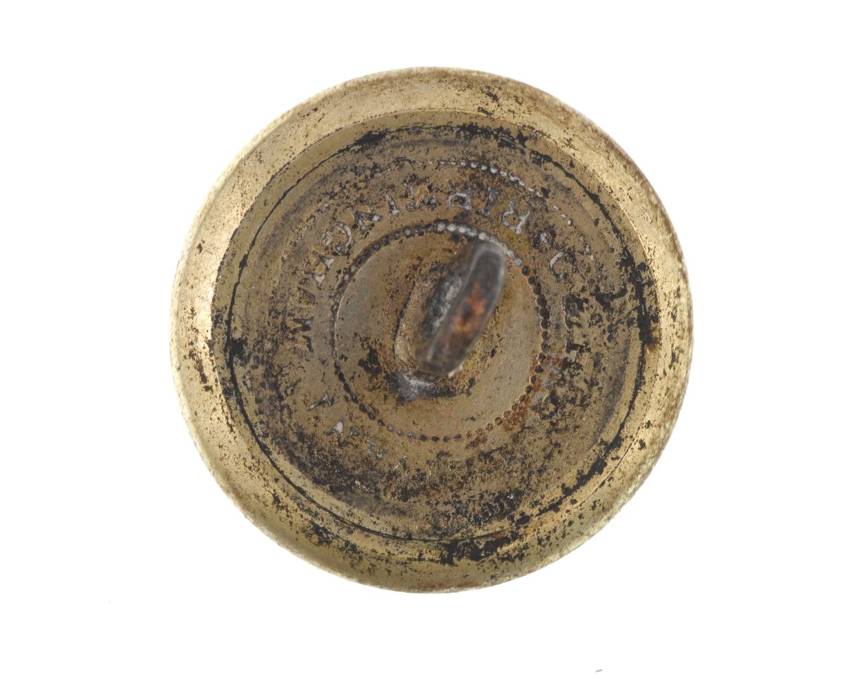 Button, rifles voluntários de Calcutá, pré-1901 de English School