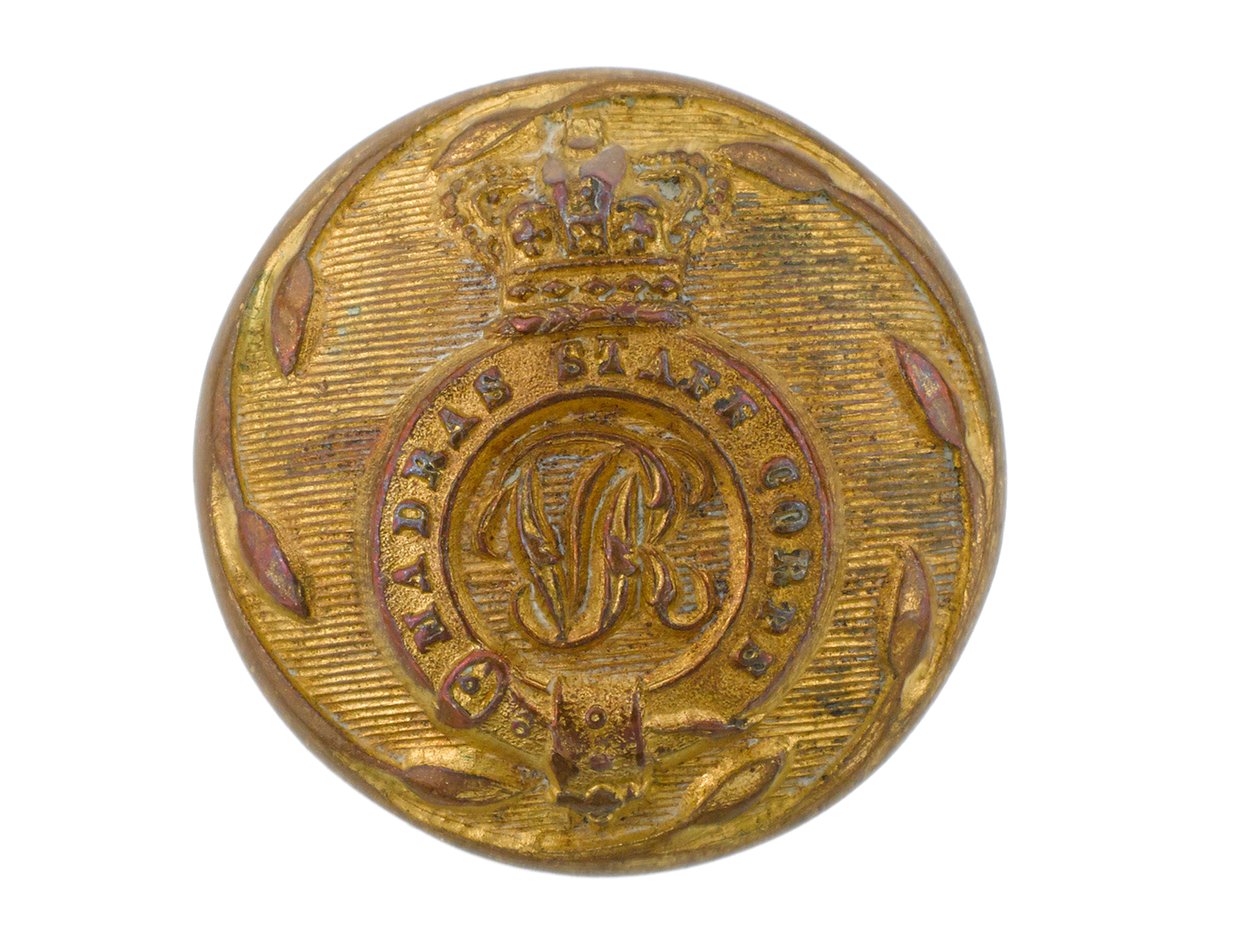Button, Madras Staff Corps, 1861-1876 de English School