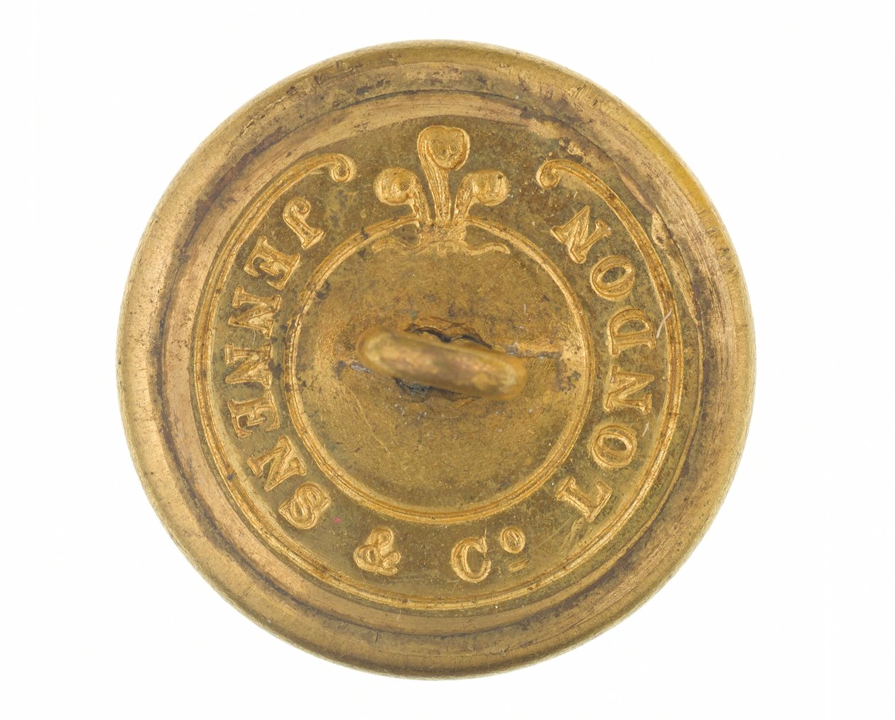 Button, oficial, 4º Regimento Europeu de Bengala, 1855-1861 de English School