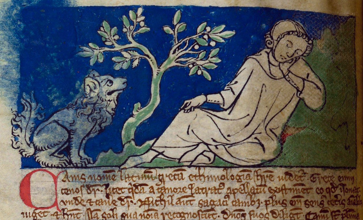 CCA-LitMs - D - 10 fol. 5v Dog, do Bestiário de English School
