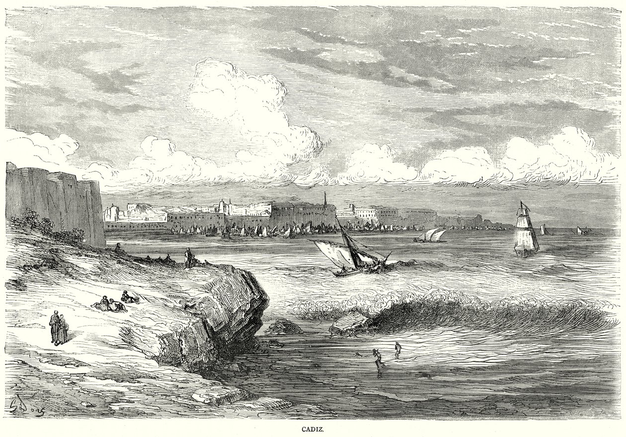 Cádis (gravura) de English School