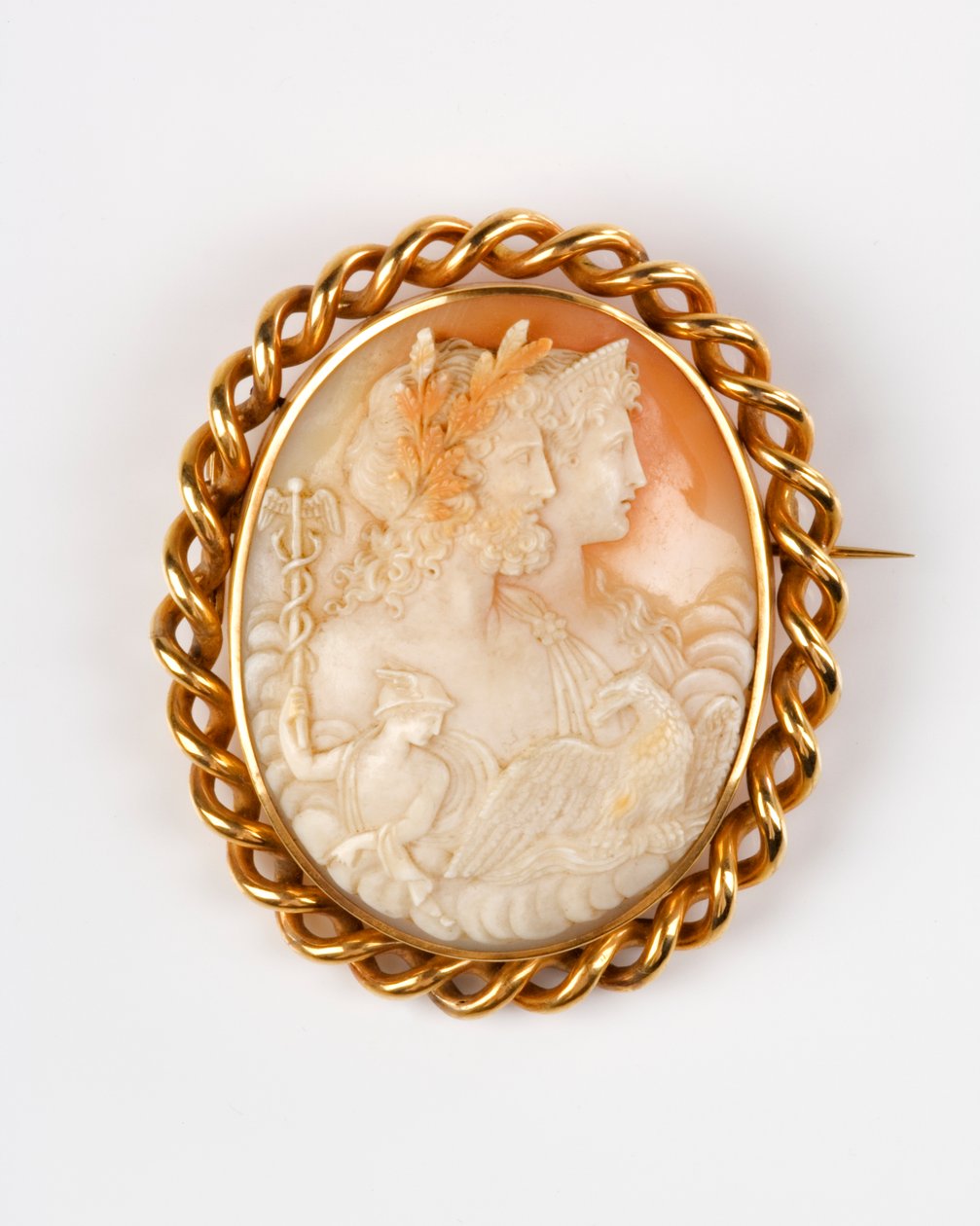 Broche Cameo de 1890 (ágata) de English School