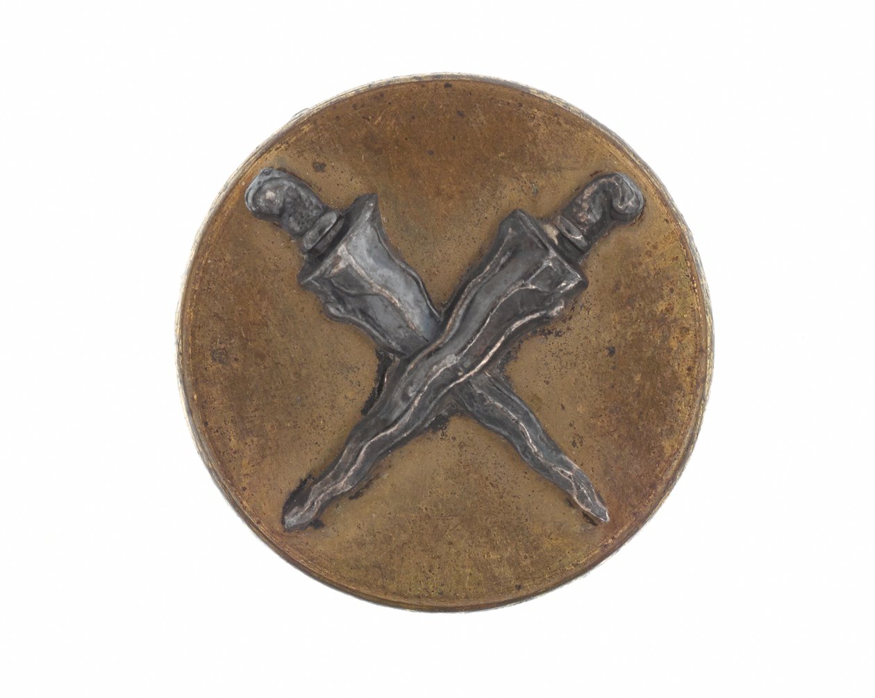 Botão de emblema de boné, guias do estado da Malásia, 1896-1919 de English School